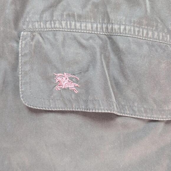 Vintage Burberry Coat Size Large Lined Button Front Nova Check Classic READ - Picture 10 of 15